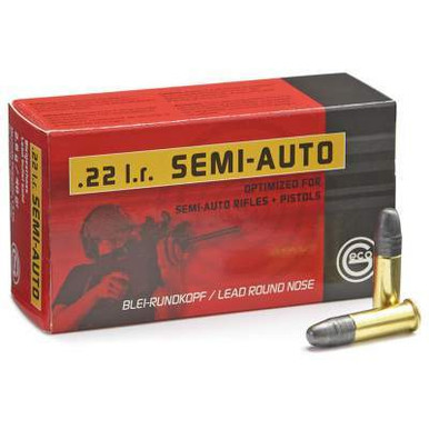 GECO 22LR Ammunition Semi-Auto 40 Grain Lead Round Nose 50 rounds