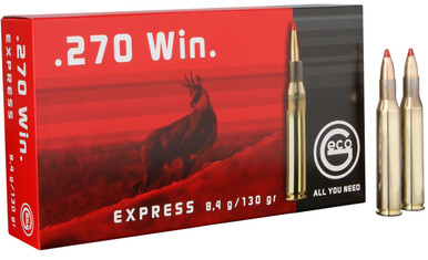 Geco 270 Winchester Ammunition GECO283640020 130 Grain Ballistic Tip 20 Rounds