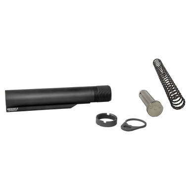 Geissele Premium Mil-Spec Buffer Tube Kit w/ Super 42 & H2 Buffer Black - 08-163B-H2