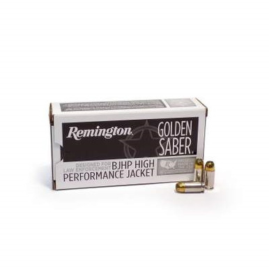 Remington 9mm Ammunition Golden Saber GS9MMBB 124 Grain Jacketed Hollow Point 50 rounds