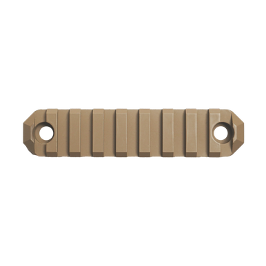 GrovTec 9 Slot M-LOK Rail Section - Cerakote Coyote Finish