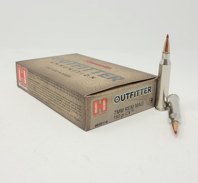 Hornady Outfitter 7mm Rem Mag Ammunition H806114 150 Grain Controlled Expansion Ballistic Tip 20 Rounds