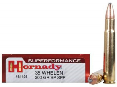 Hornady 35 Whelen Superformance H81193 200 gr SP 20 rounds