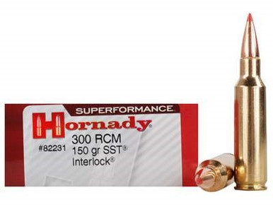 Hornady 300 RCM Ammunition Superformance H82231 150 Grain SST 20 rounds