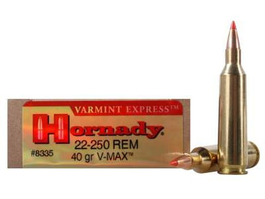 Hornady 22-250 Varmint Express H8335 40 gr V-MAX 20 rounds