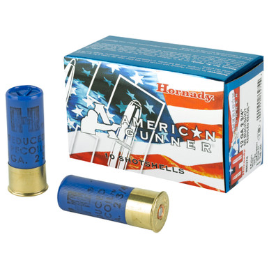 Hornady American Gunner 12Ga 2.75" 00 Buckshot Low Recoil - 10 Round Box