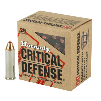 Hornady 327 Federal Mag Ammunition 90061 80 Grain FTX Critical Defense 20 Rounds
