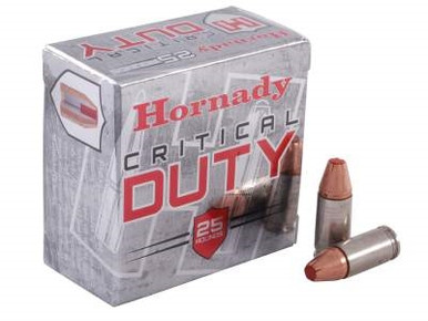 Hornady 9mm +P Ammunition Critical Duty H90216 124 Grain FlexLock 25 rounds