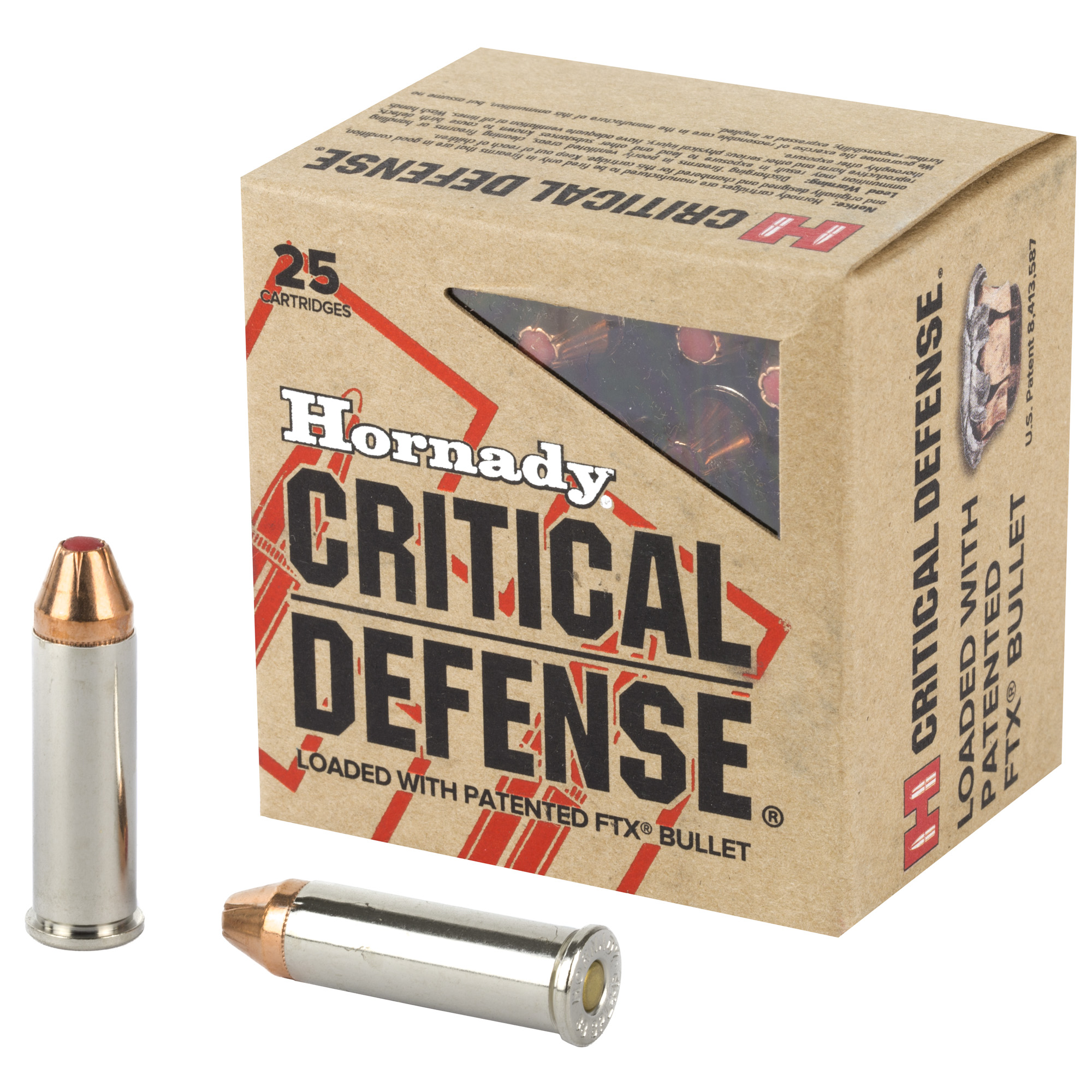 Hornady Critical Defense 38 Special +P Ammo 110 grain FTX Case of 250 Rounds 90311