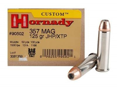 Hornady 357 Magnum Custom H90502 125 gr XTP 25 rounds