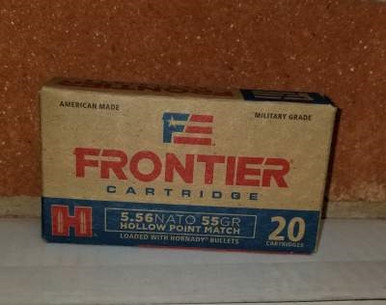 Hornady 5.56 NATO Frontier HFR240 55 gr HP 20 rounds