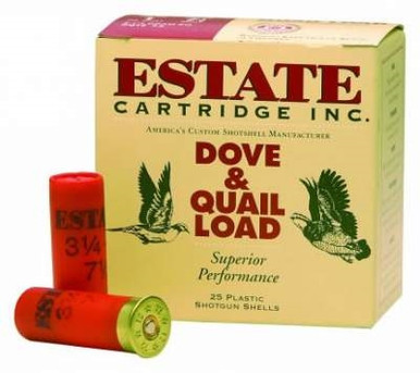 Estate 20 Gauge Ammunition HG208 Dove & Quail Load 2-3/4" 1oz #8 shot 1165fps Case of 250 Rounds