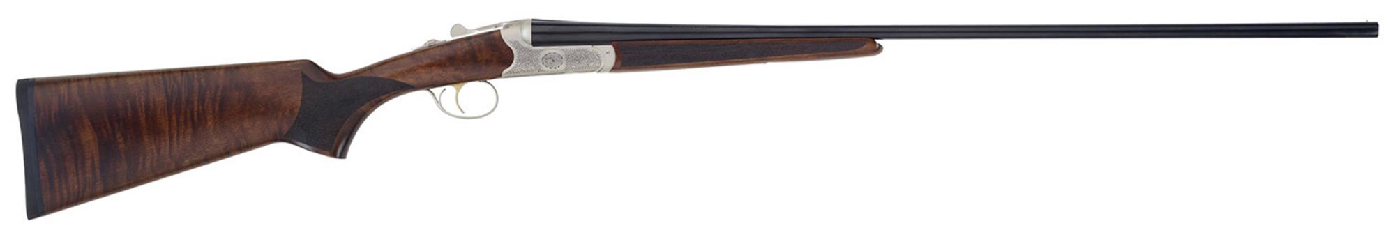 TriStar Bristol SxS Shotgun 38120, 20 Gauge, 28", 3" Chmbr, Engraved with 24K Gold Inlay Finish, Walnut Stock
