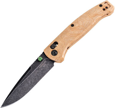 Hogue Mysto ABLE Lock Folding Knife - 3.40" MagnaCut Blade - Maple Valley Richlite - 24459