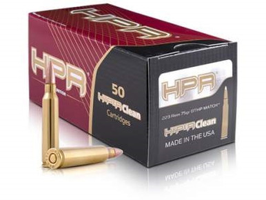 HPR 223 Rem Ammunition 75 Grain Match Boat Tail Hollow Point 50 rounds