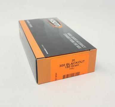HSM 300 AAC Blackout Ammunition HSM300BLK9N 150 Grain Full Metal Jacket 20 Rounds