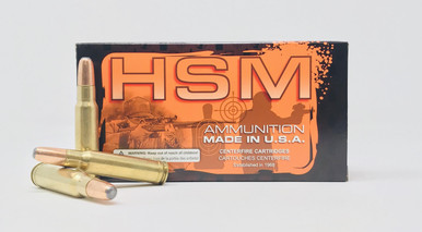 HSM 350 Rem Mag Ammunition 350RMag5N 200 Grain Round Nose Interlock 20 Rounds