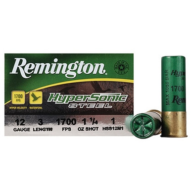 Remington 12 Gauge HyperSonic Steel Ammunition HSS12M1CASE 3" 1-1/4 oz 1 Shot CASE 250 Rounds