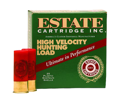 Estate 12 Gauge Ammunition High Velocity Hunting Loads HV125 2-3/4" #5 Shot 1-1/4oz 1330fps Case of 250 Rounds