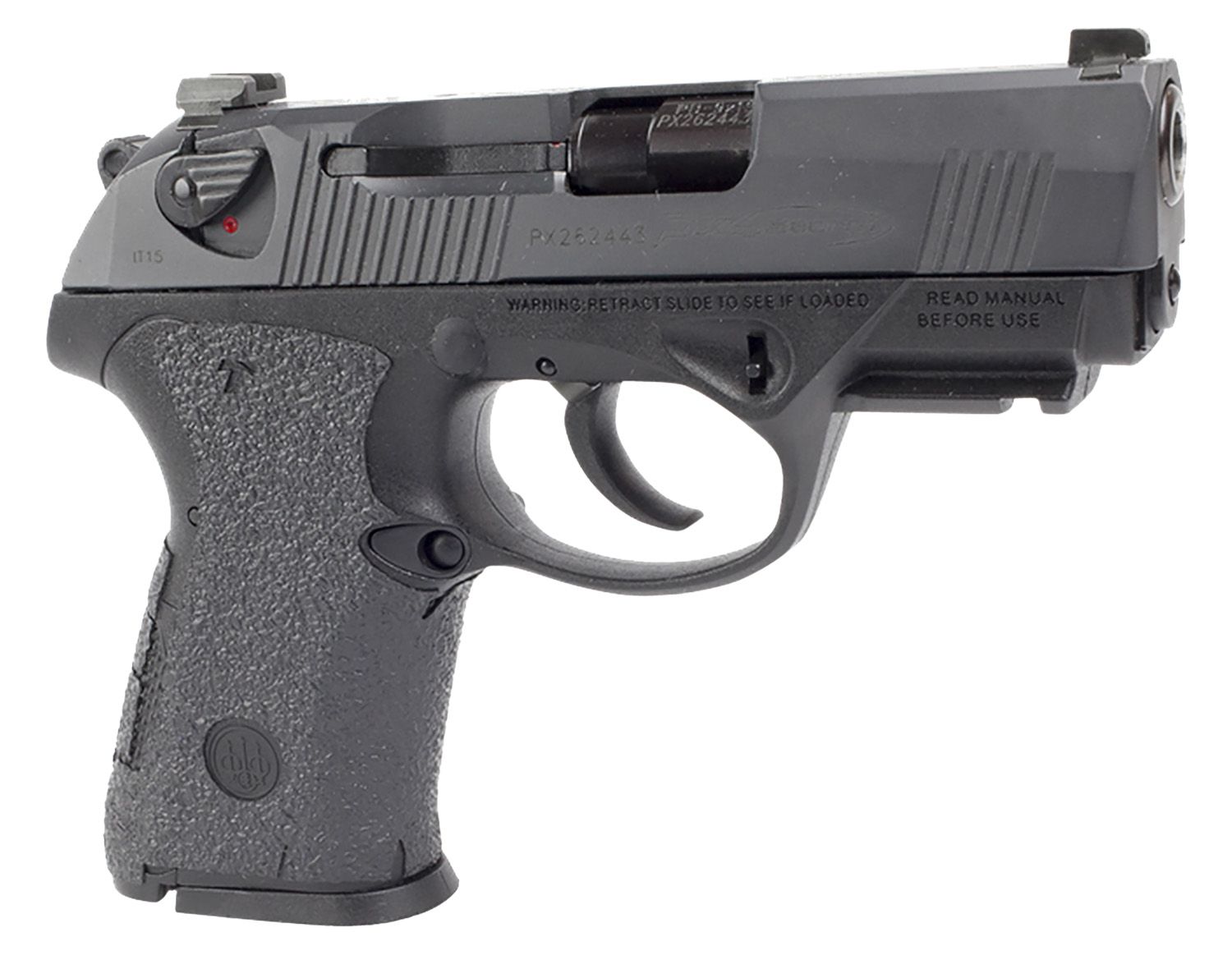 Beretta Px4 Storm Compact Carry Pistol LTTPX4CCS, 9mm, 3.20in, Black Polymer Grips, Black Finish, 15 Rds