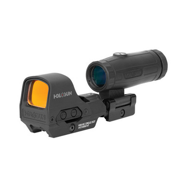Holosun HE510C-GR Green Reticle Sight and HM3X Magnifier Combo - HE510CGRHM3X