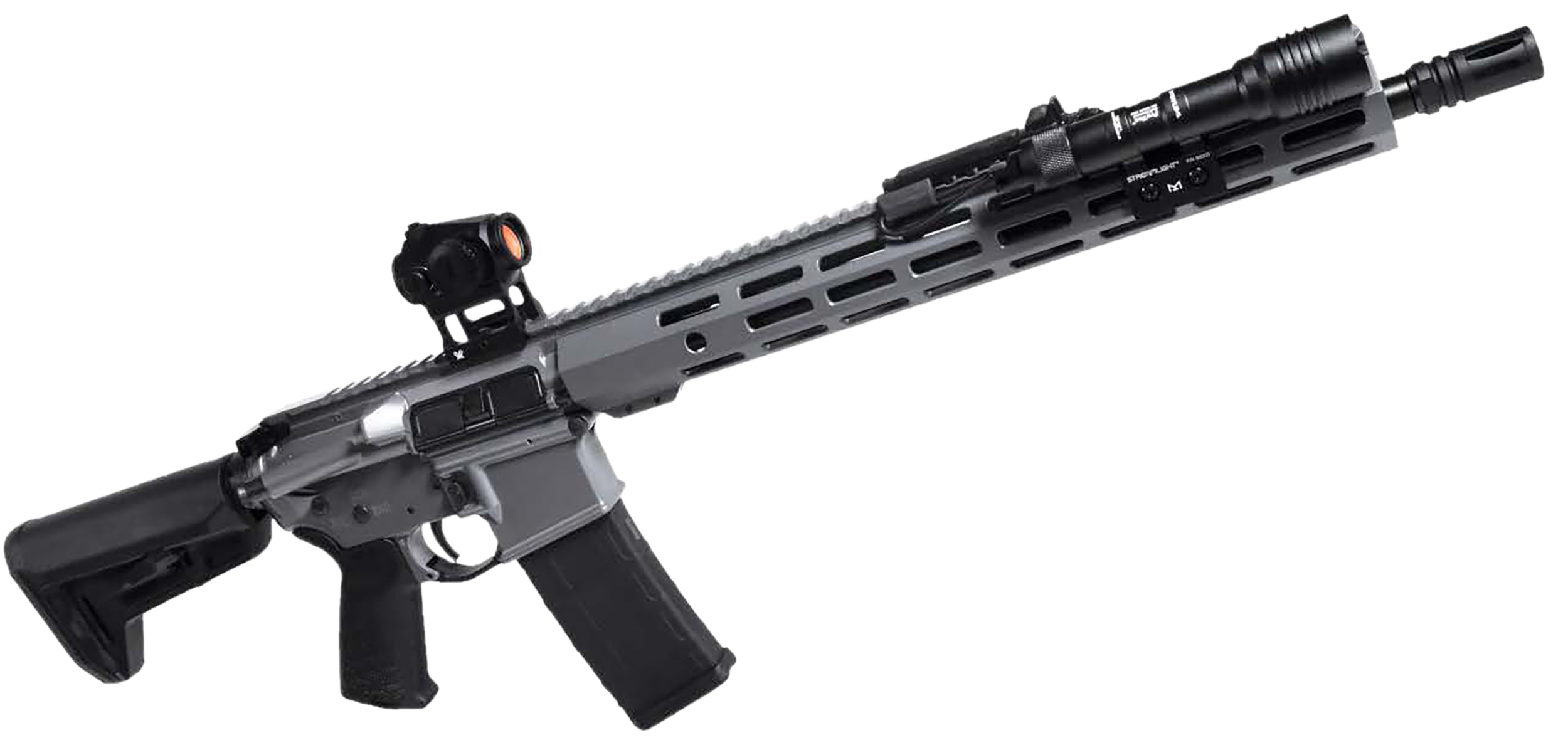 Shark Coast Tactical Grey Night Bundle Rifle 300-100-1002-04, 5.56 NATO, 16", Magpul SL-K Stock, 30 Rds