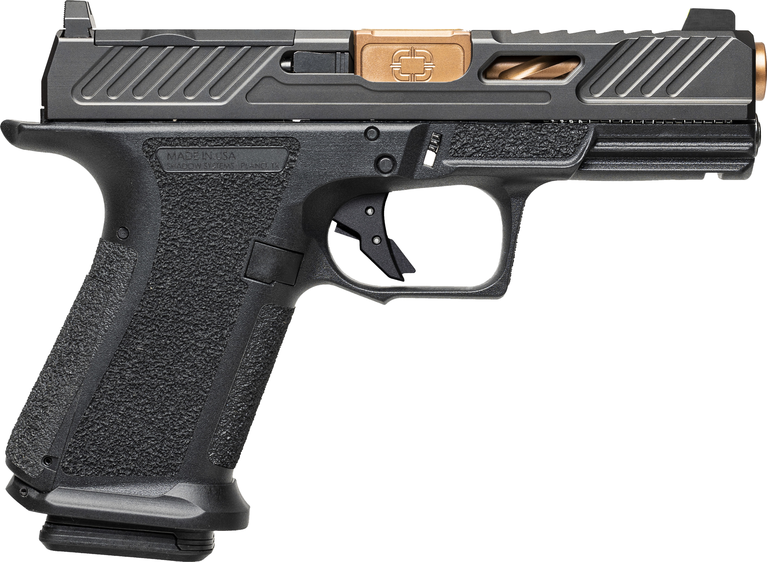 Shadow Systems MR920 Elite Optic Ready Pistol SS1011, 9mm Luger, 4in, Black Interchangeable Backstrap, Black Finish, 15 Rds