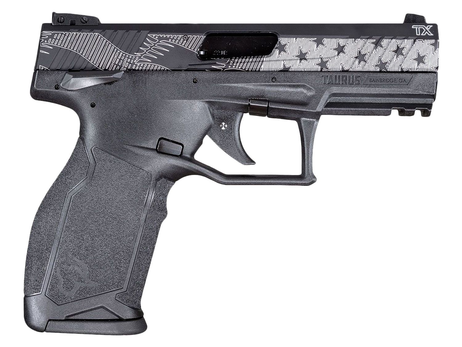 Taurus TX22 Pistol 1-TX2214110US1, 22 LR, 4.10in, Textured Grips, Black Finish, 10 Rds