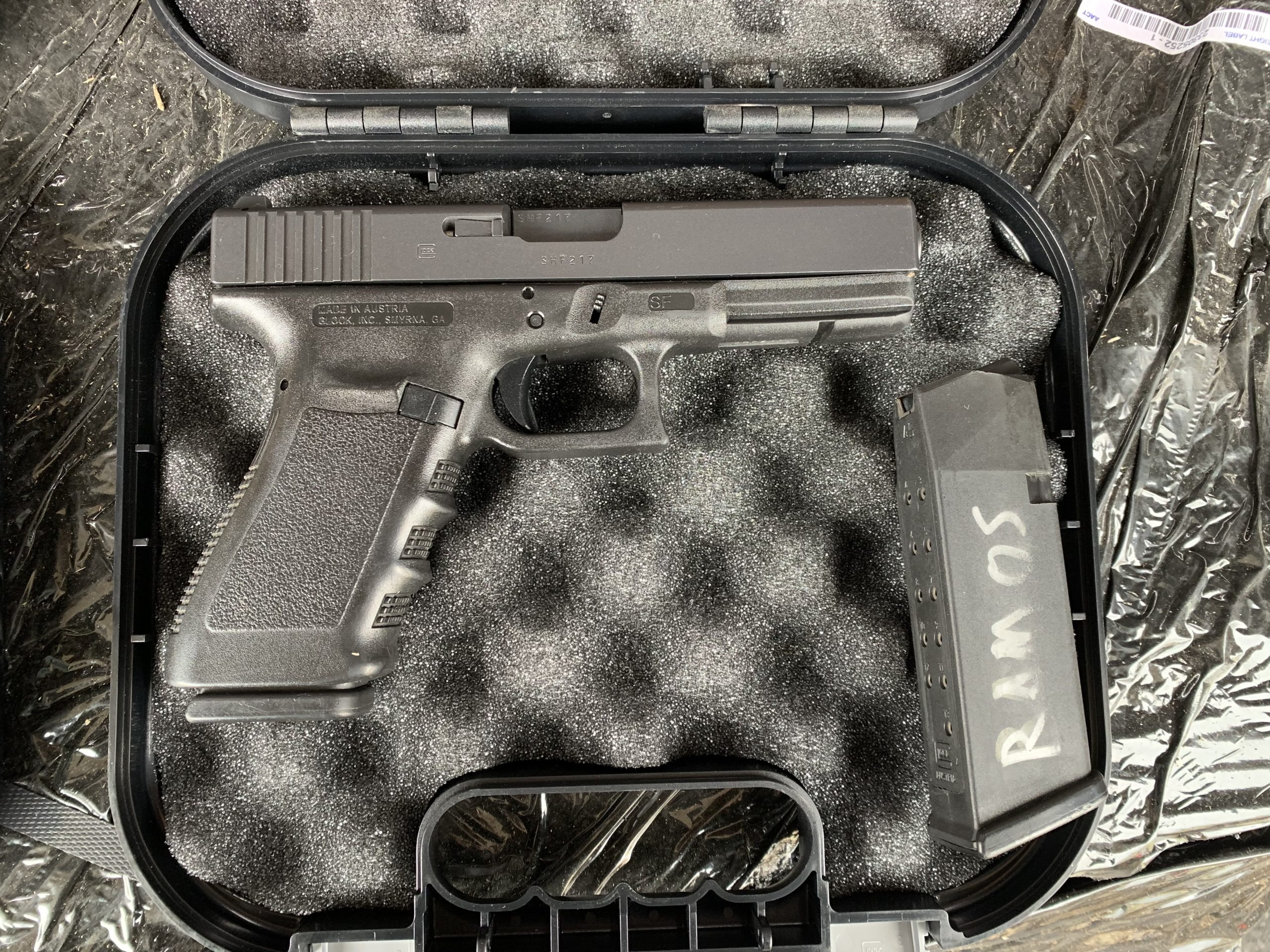 Used Glock 21 SF Police Trade In G21 45 ACP Night Sights