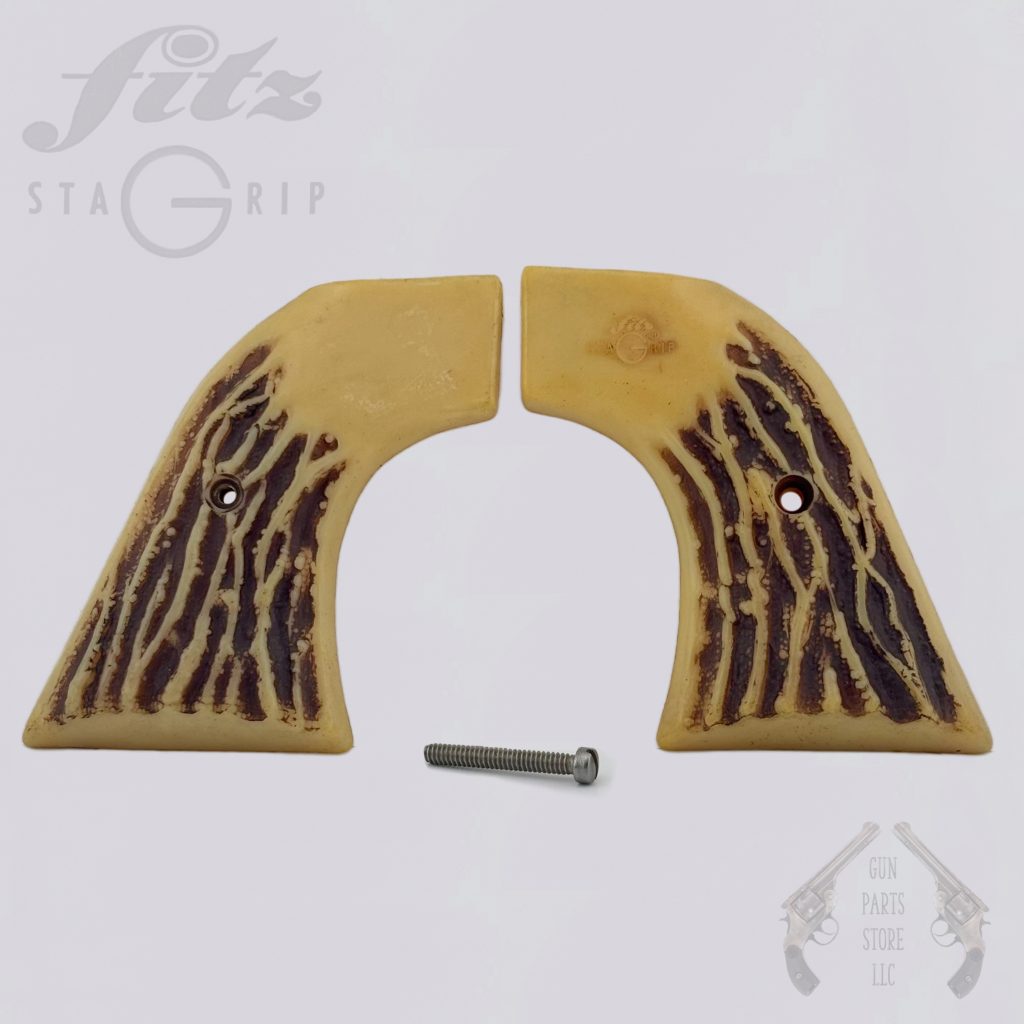 FITZ “Gunslinger” Revolver Grip Set w/ Screw for RUGER Single Six Revolvers