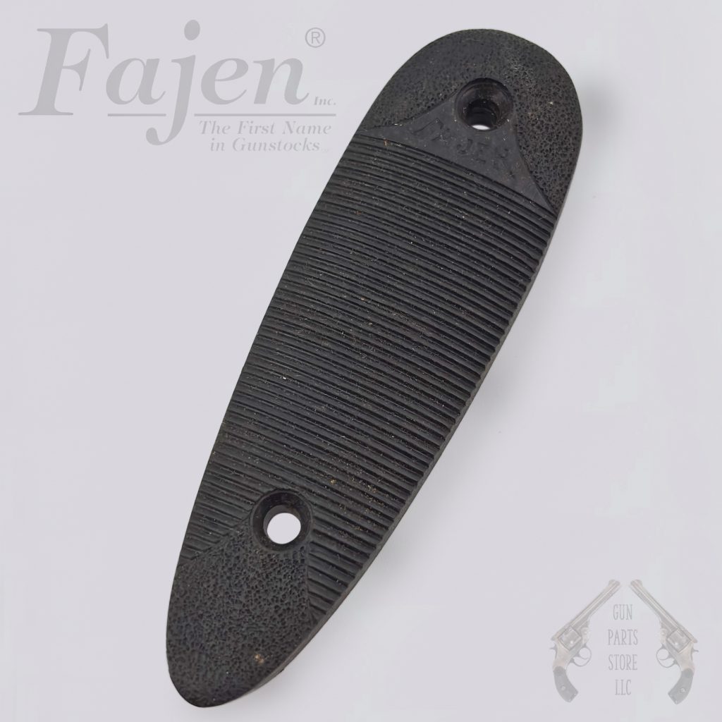 FAJEN Buttplate –Small Size – Black Plastic – 4-3/4″ x 1-9/16″3-1/16″ Holes