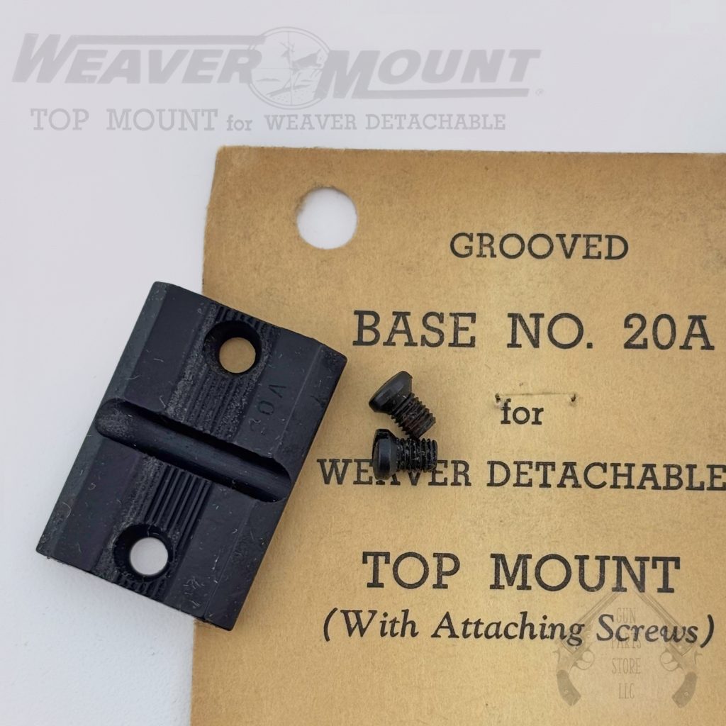 WEAVER Top Mount Base No. 20A for MOSSBERGREMINGTONWESTERN FIELDWINCHESTER