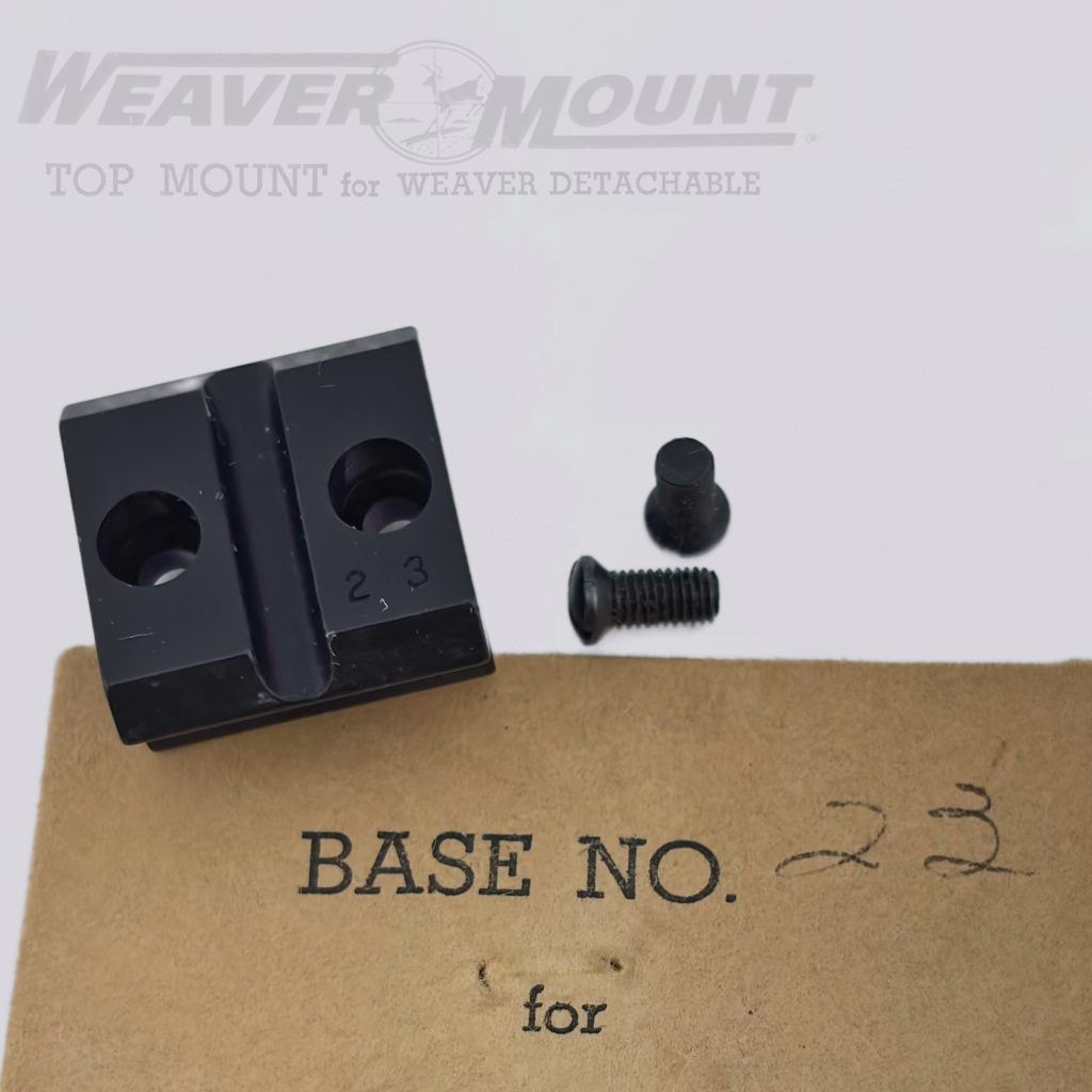 WEAVER Top Mount Base No. 23 for REMINGTON 799INERARMS Mini Mark X (Rear)