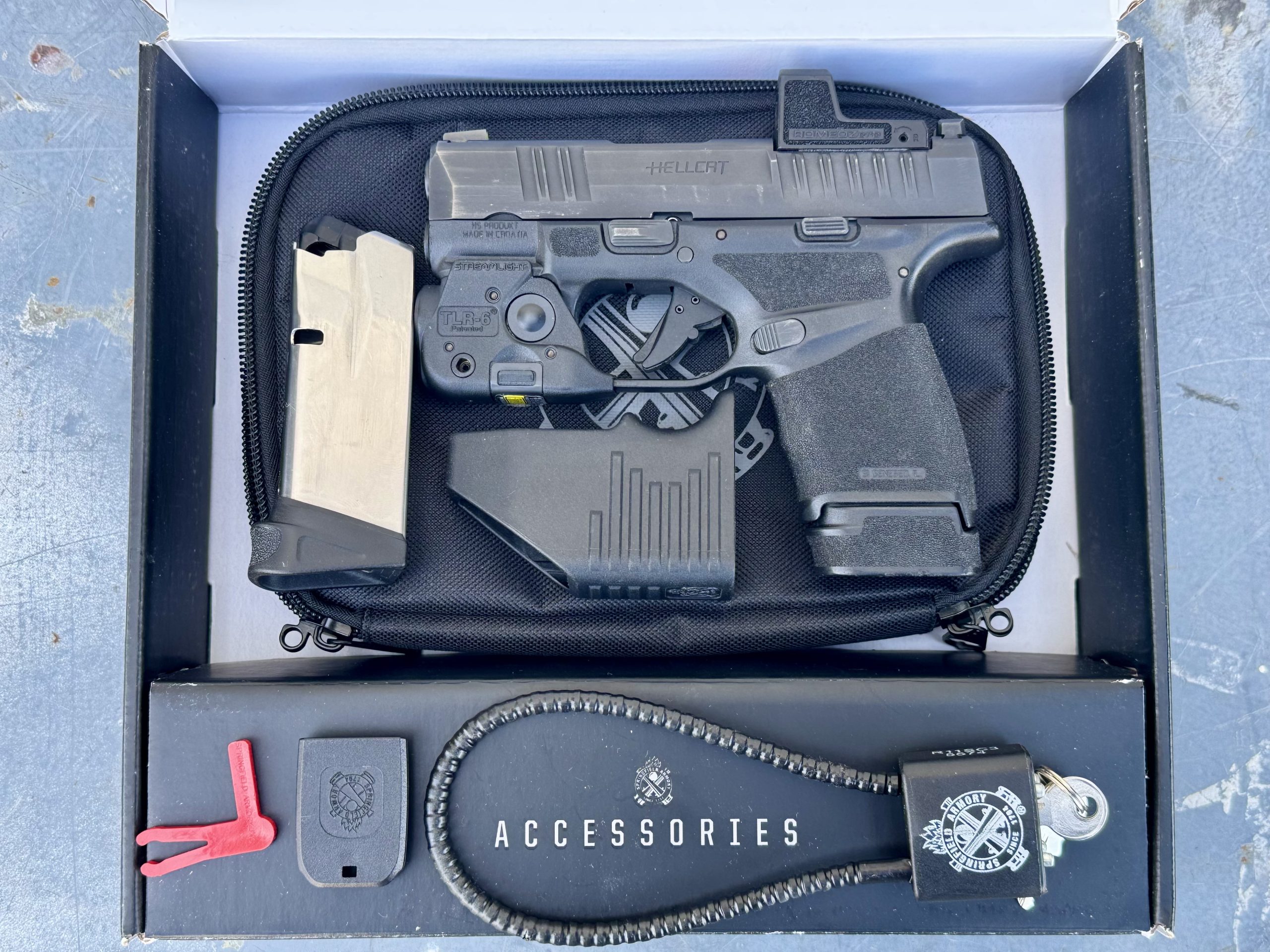 Springfield Armory Hellcat OSP 3" 9mm Sig ROMEOZero TLR-6 Original Box