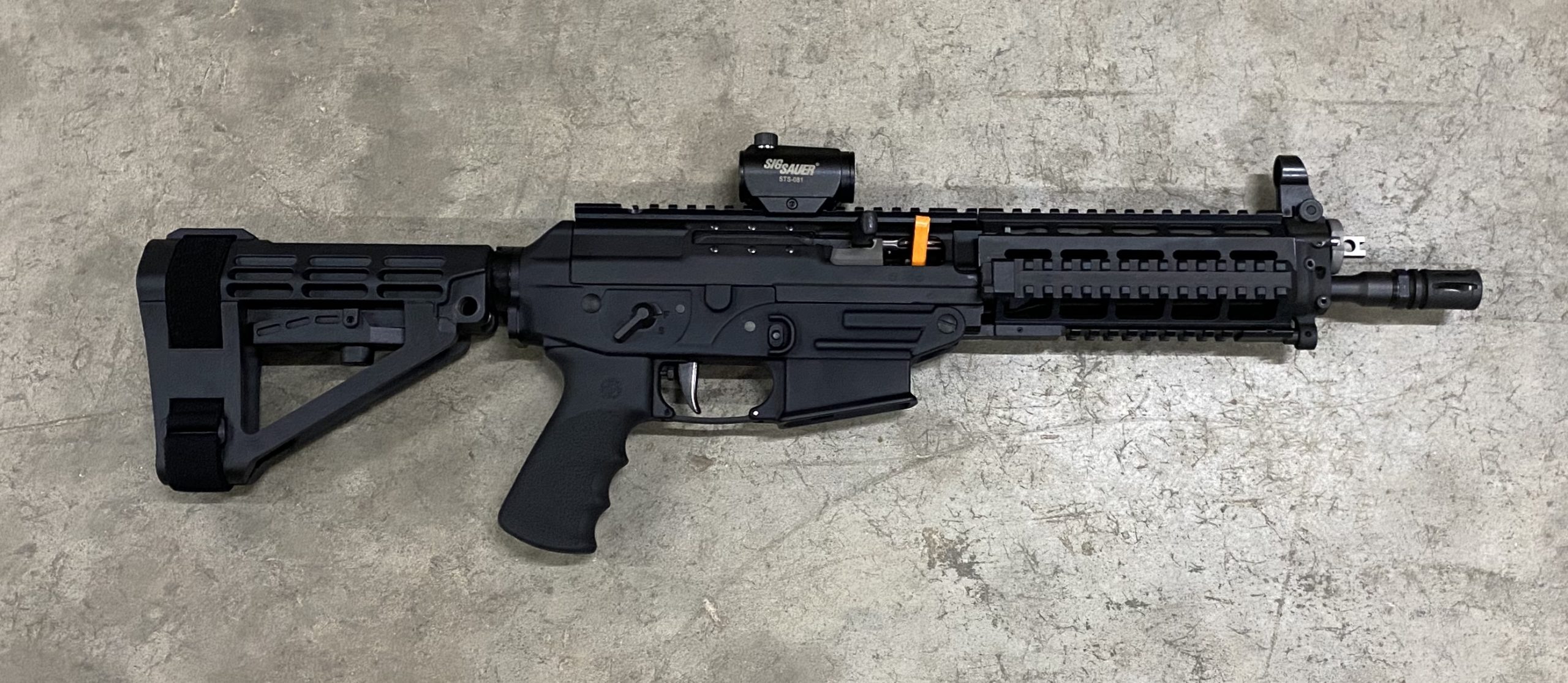 Used Sig Sauer P556 Swat 556 Nato Pistol 10" W/ Red Dot & SBA4 Brace