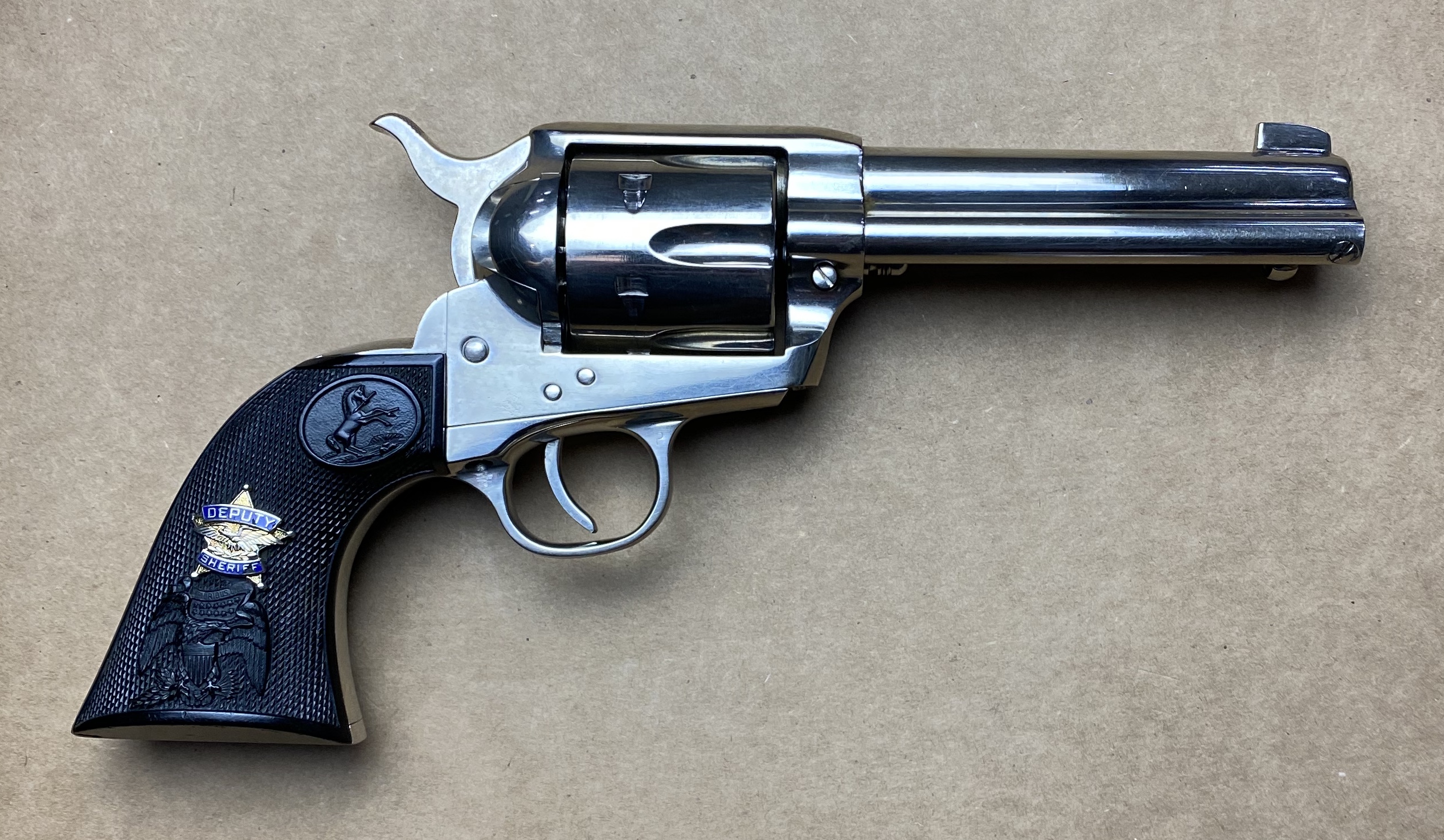 Colt Single Action Army 2nd Generation 45 Colt 4.75" Nickel 1970
