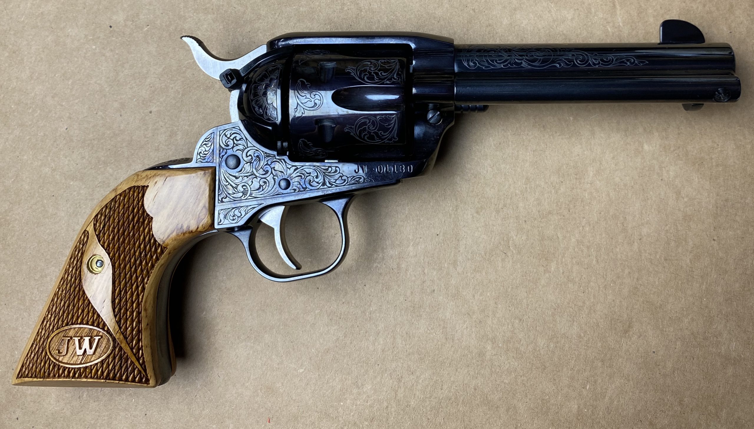 Ruger John Wayne Centennial Vaquero 45 Colt 4.75" Barrel Engraved