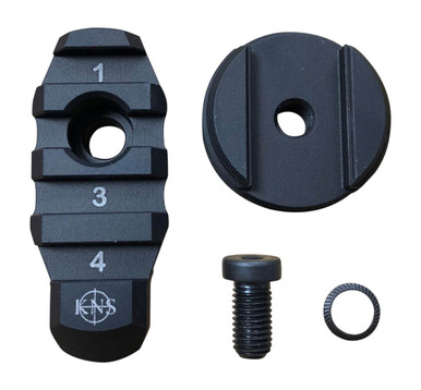 KNS Precision Stock Adapter without Flange - Fits AR/MCX, Converts Buffer Tube to 1913 Rail, Black