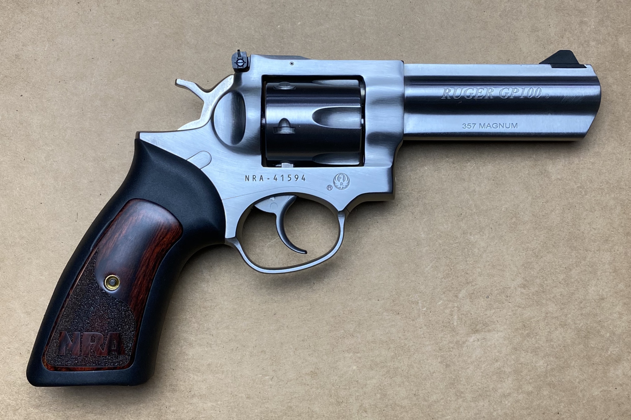 Ruger GP100 Lipsey's Exclusive NRA 357 Mag 4" Stainless Steel 1758