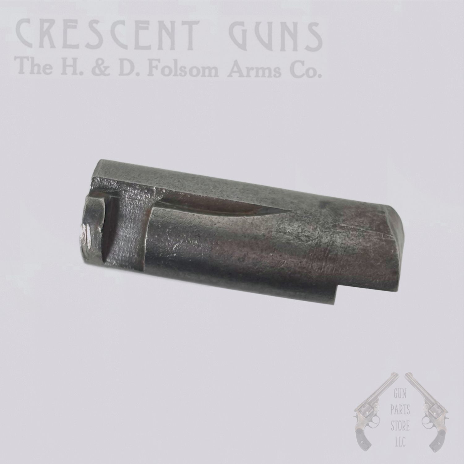 Crescent Locking Bolt, Square Notch — American Gun Co. Double Barrel