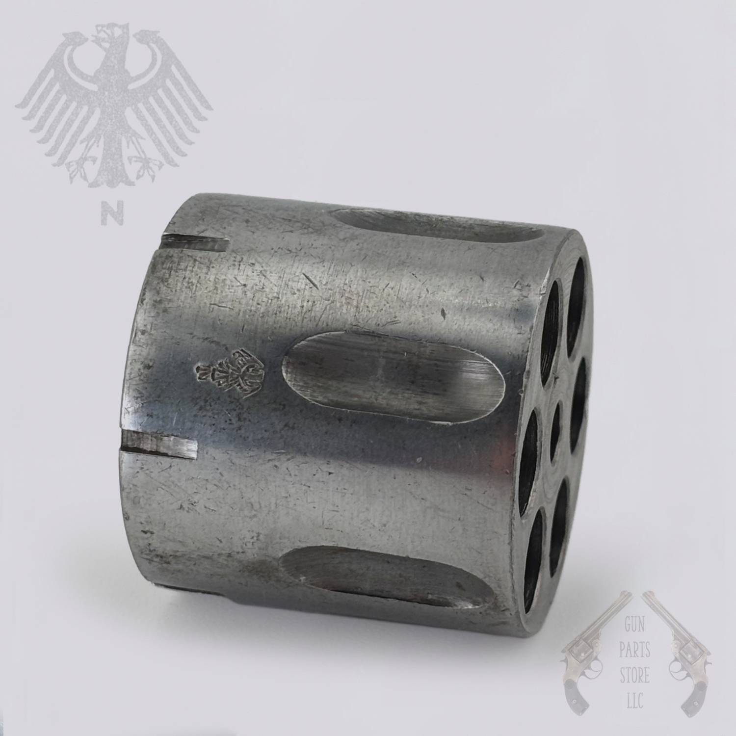 Cylinder, 6-Shot — European Pocket Revolver, 8mm — Eagle Over N Proof