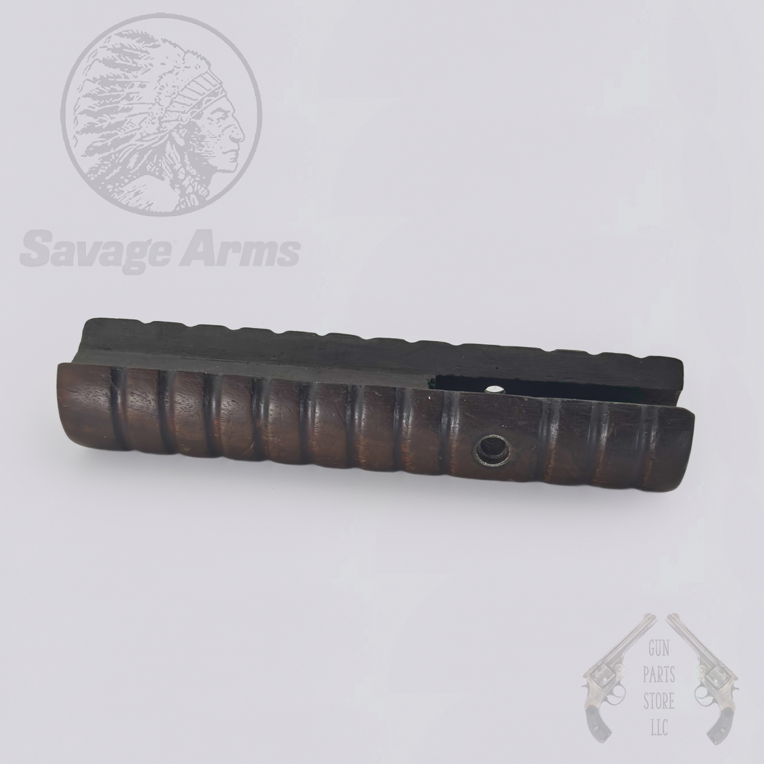 Savage 1903 Forend Handle, Grooved Walnut Slide Handle, 5″ — .22 Pump Rifle