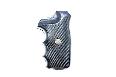 Set of Rossi 88 Black Checkered Rubber Combat Grips With Screw