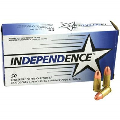 Federal 9mm Independence IND5250 115 Grain Full Metal Jacket 50 rounds