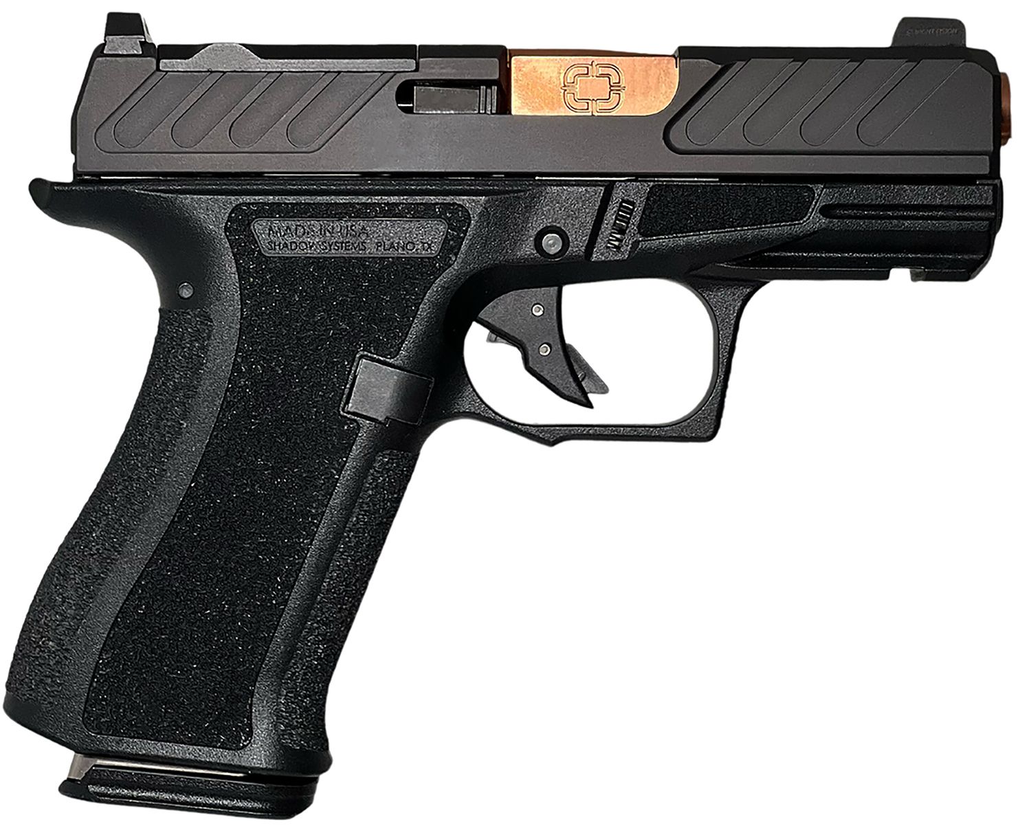 Shadow Systems CR920X Foundation Optic Ready Pistol SS5305, 9mm Luger, 3.41in, Black Interchangeable Backstrap, Black Finish, 15 Rds