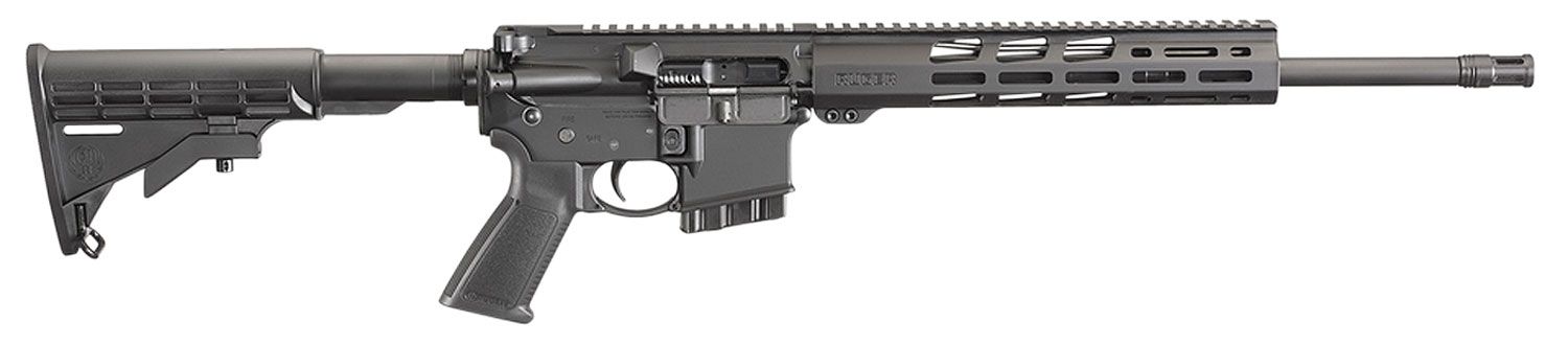Ruger AR-556 Rifle 8537, 5.56x45mm NATO, 16.10", 6 Position CollapsibleM4-Style Stock, 10 Rds