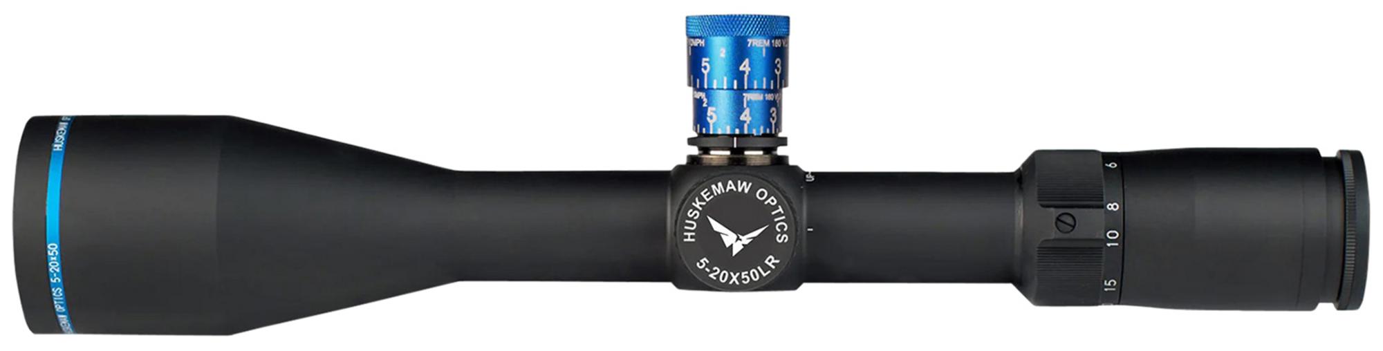 Huskemaw Blue Diamond Rifle Scope 10520BDMB, 5-20x, 50mm Obj, 30mm Tube, Black, HuntSmart Reticle