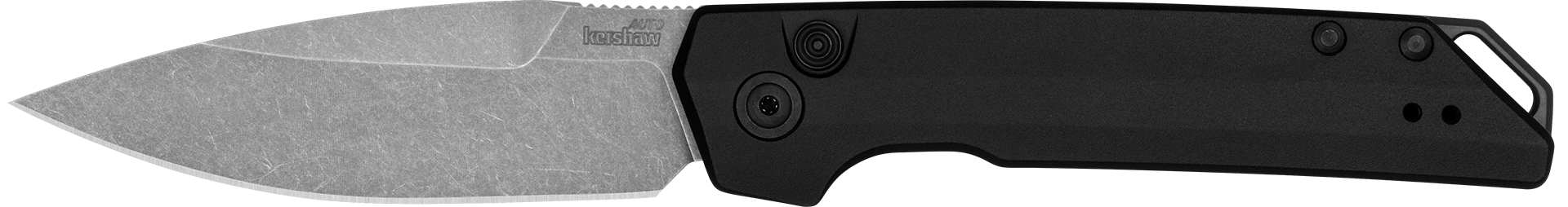 Kershaw Launch Iridium Spear Point Automatic Knife w/Black Anodized Handle (7038)