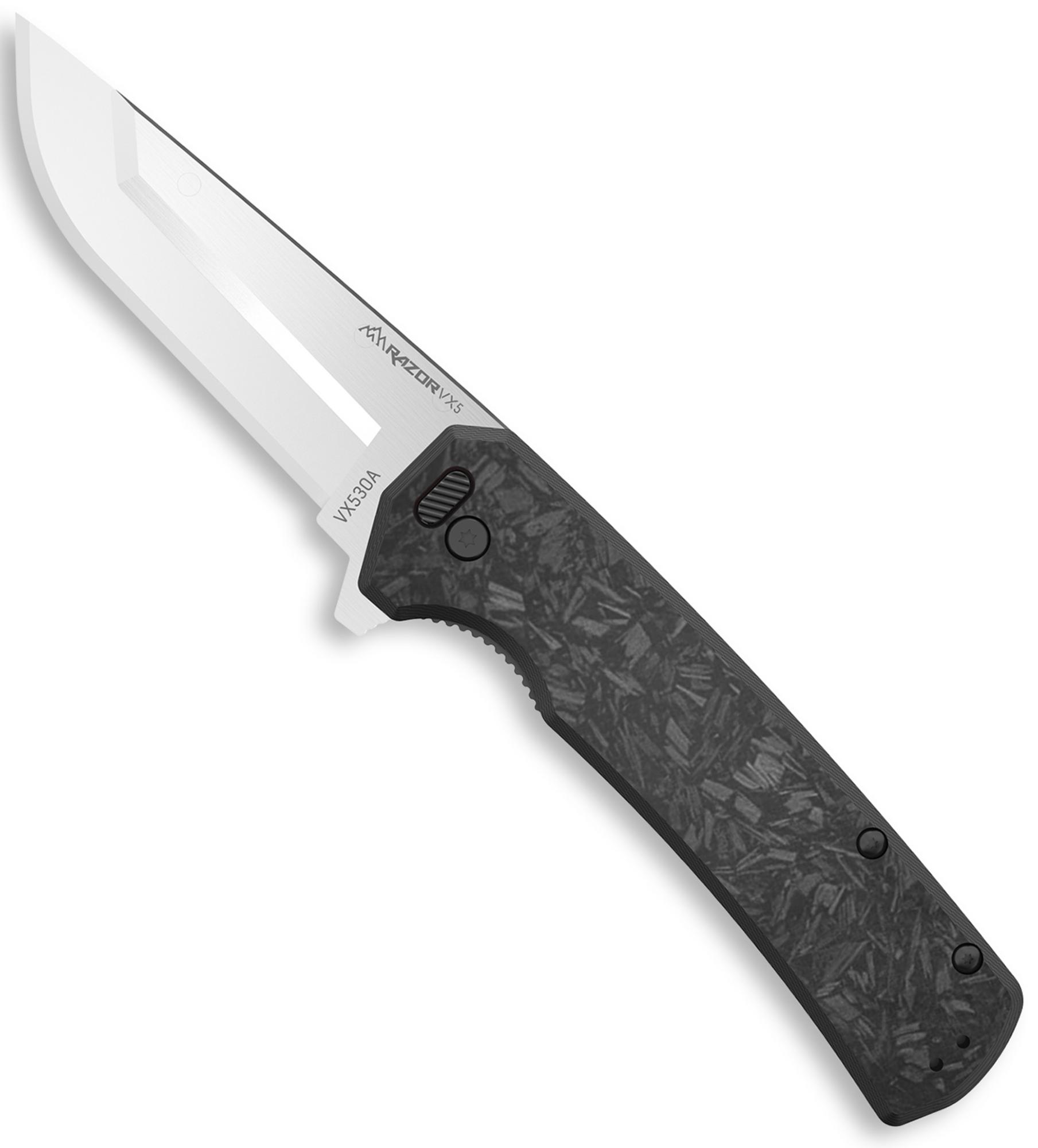 Outdoor Edge Razor VX5 Drop Point EDC Knife w/Black Handle (VX530A)