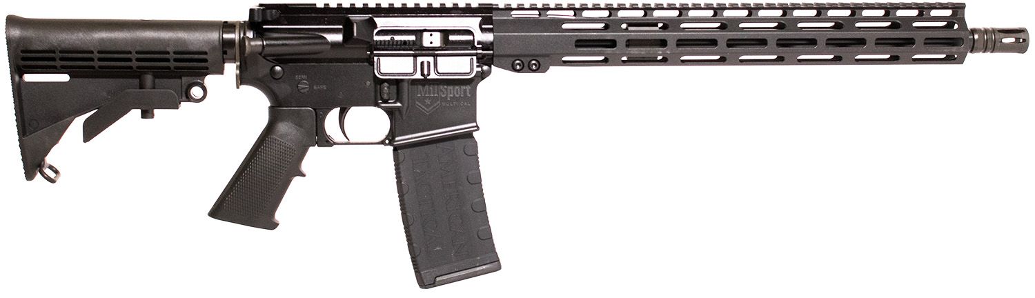 American Tactical MilSport Rifle ATIG15MS300ML13, 300 Blackout, 16", 6 Position Rogers Super-Stoc Stock, 30 Rds